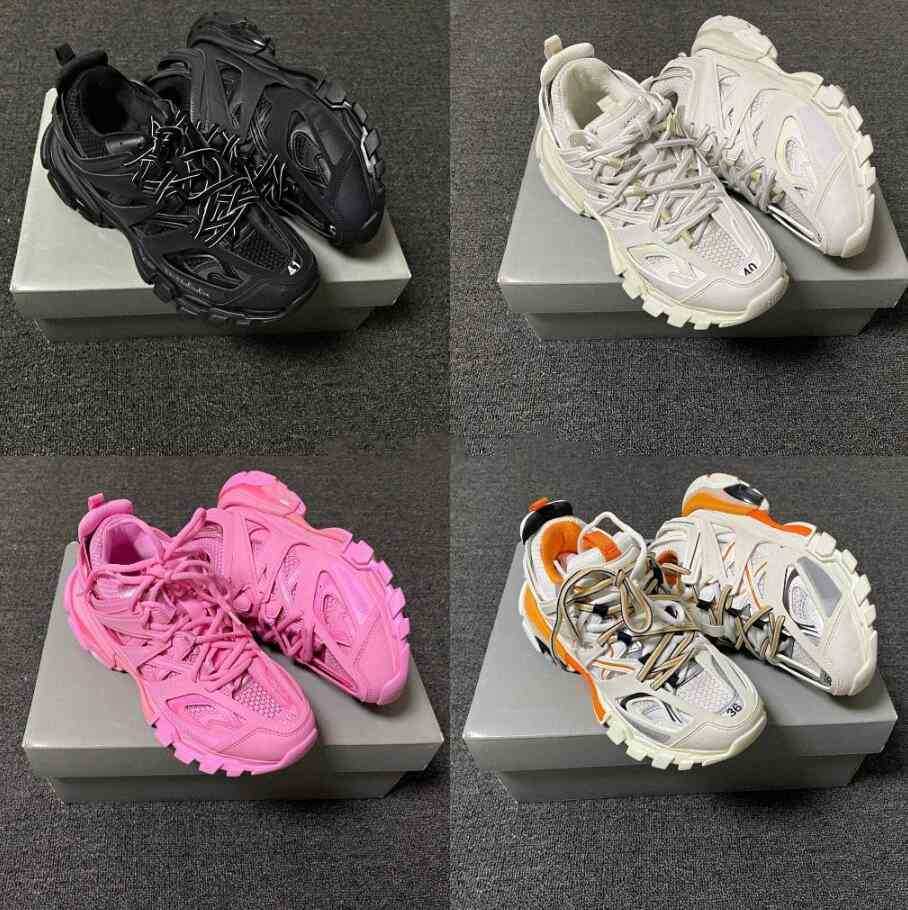 

With box 2021 Balencaiga balencga 3.0 track 2 runners shoes men women yellow pink black sport casual shoe trainers sneakers size 36-45 Y5Ni#