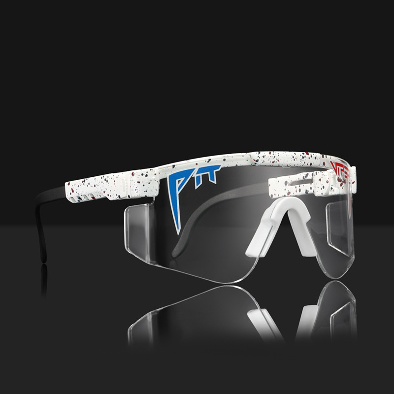 Luxury designer glasses Pit Viper Cool Sunglasses Oversized One Piece UV400 Shades ANSI Z87.1 Mirror Lens Transparent Sun Glasses With Original Box