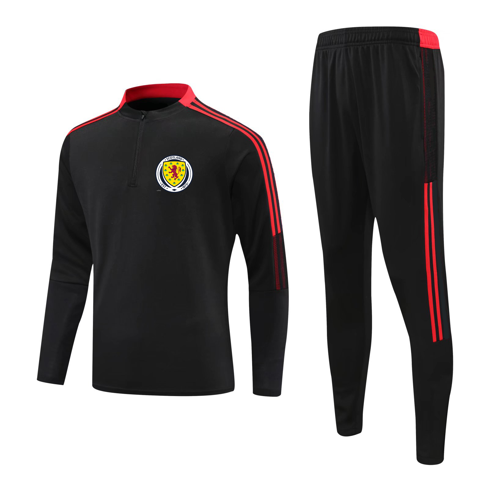 

Scotland national football team soccer adult tracksuit Training suit Football jacket kit track Suits Kids Running Sets Logo Customize, No 4