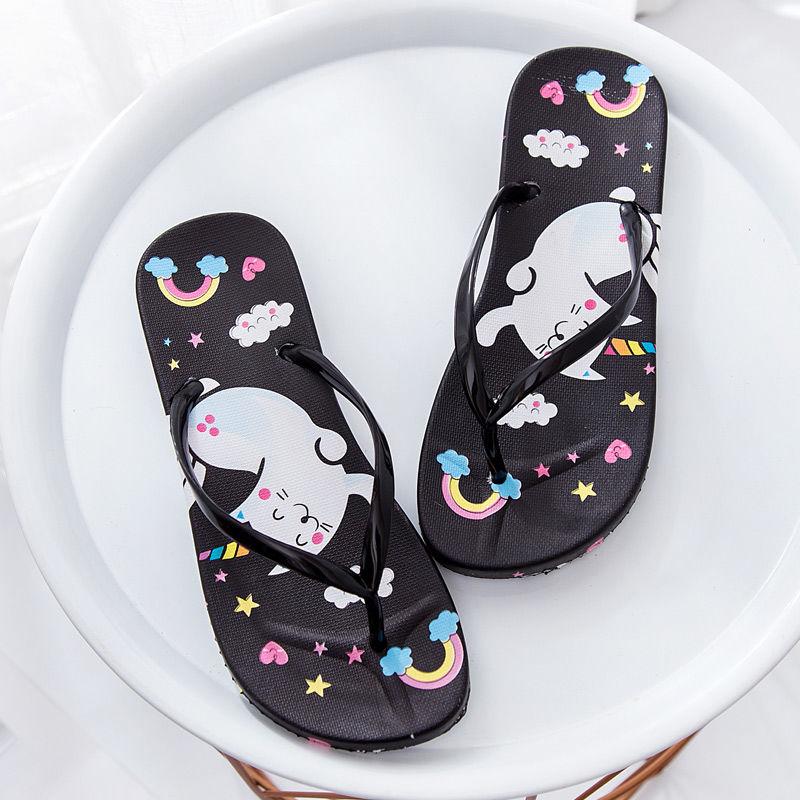 

Cresfimix Chanclas Playa Mujer Women Classic Animal Printed Black Flip Flops Lady Casual Light Weight Pink B5929 Slippers