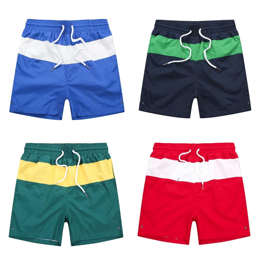 

Men's Short Beach Shorts Summer Travel Essential small horse breechcloth casual pants Four-speed Dry Surf Fashion Hit Color high panties Inside with gauze azsas, White