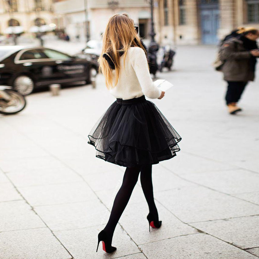 

Cute Petite Black Tulle Skirts For Women Multi Layer Ribbon Edge Short Mini Girls Cocktail Party Dresses Tutu Female Adult Skirts, Pink