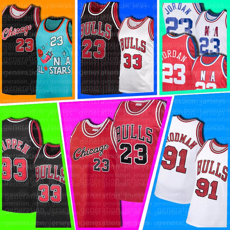 

23 Michael Chicago Bull Scottie Pippen Dennis Rodman Basketball Jersey MJ Bull Men's Youth Kid's North Carolina University, Black;red