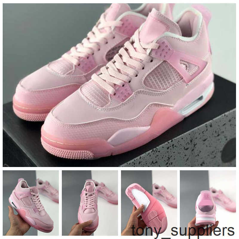 

2020 New 4 Guava Ice Pink Basketball Shoes Women Mens Trainers Sneakers 4s Union Jumpman Outdoor Sports zapatos Size 13