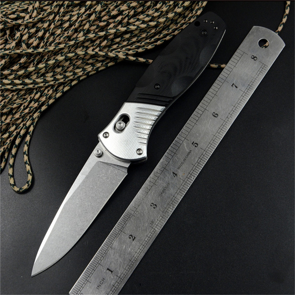 

581 Axis Folding Knives Tactical Utility Pocket Camping Outdoor Hunting Knife Aluminum G10 Handle M390 Blade