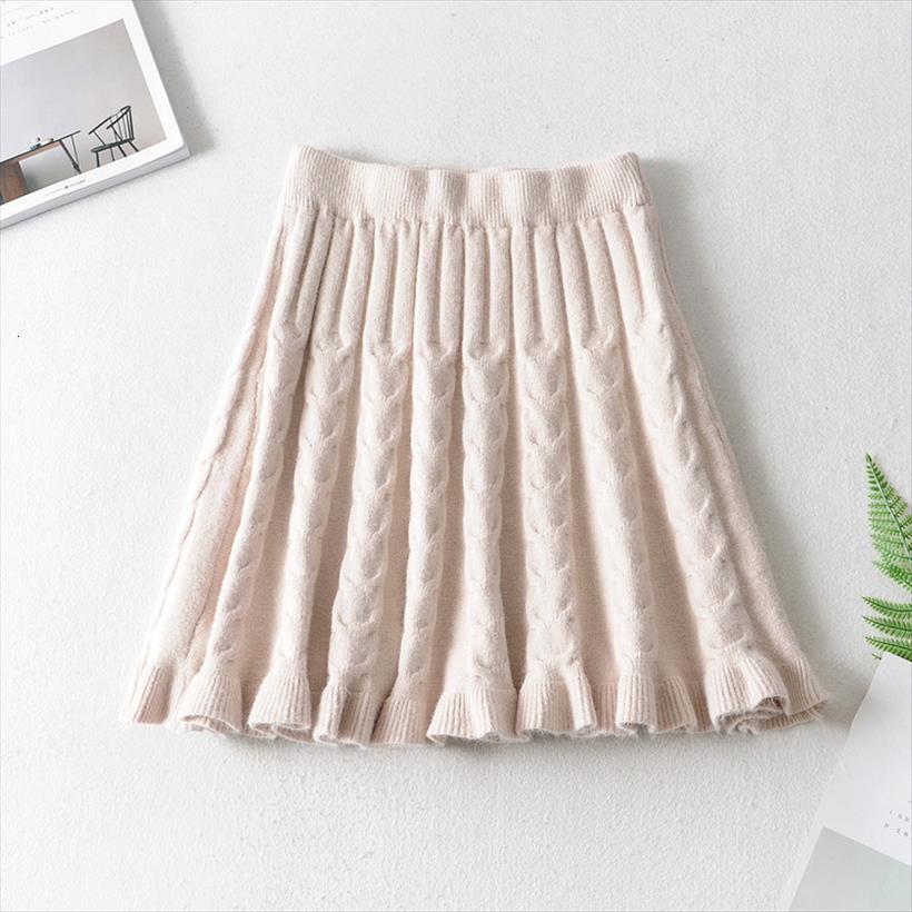 

spring sweater student pleated cute womens skirt sweet girls knit harajuku, Black