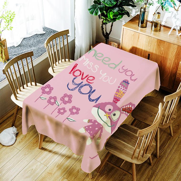 

Printed Pattern Washable Decorative Household Waterproof Tablecloth Table Cloth