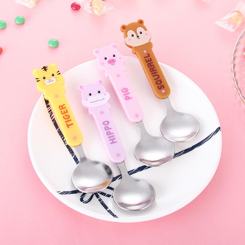 

Baby Tester Tableware Dessert Spoon For Children Feeding Gadgets Feedkid Children's Cutlery Kids Spoons