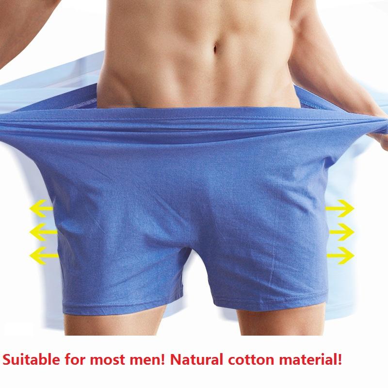 

Piece Set/Men's Underwear Pure Cotton Boxer Briefs Loose Plus Fat Middle-aged Shorts Men's, System mashup color