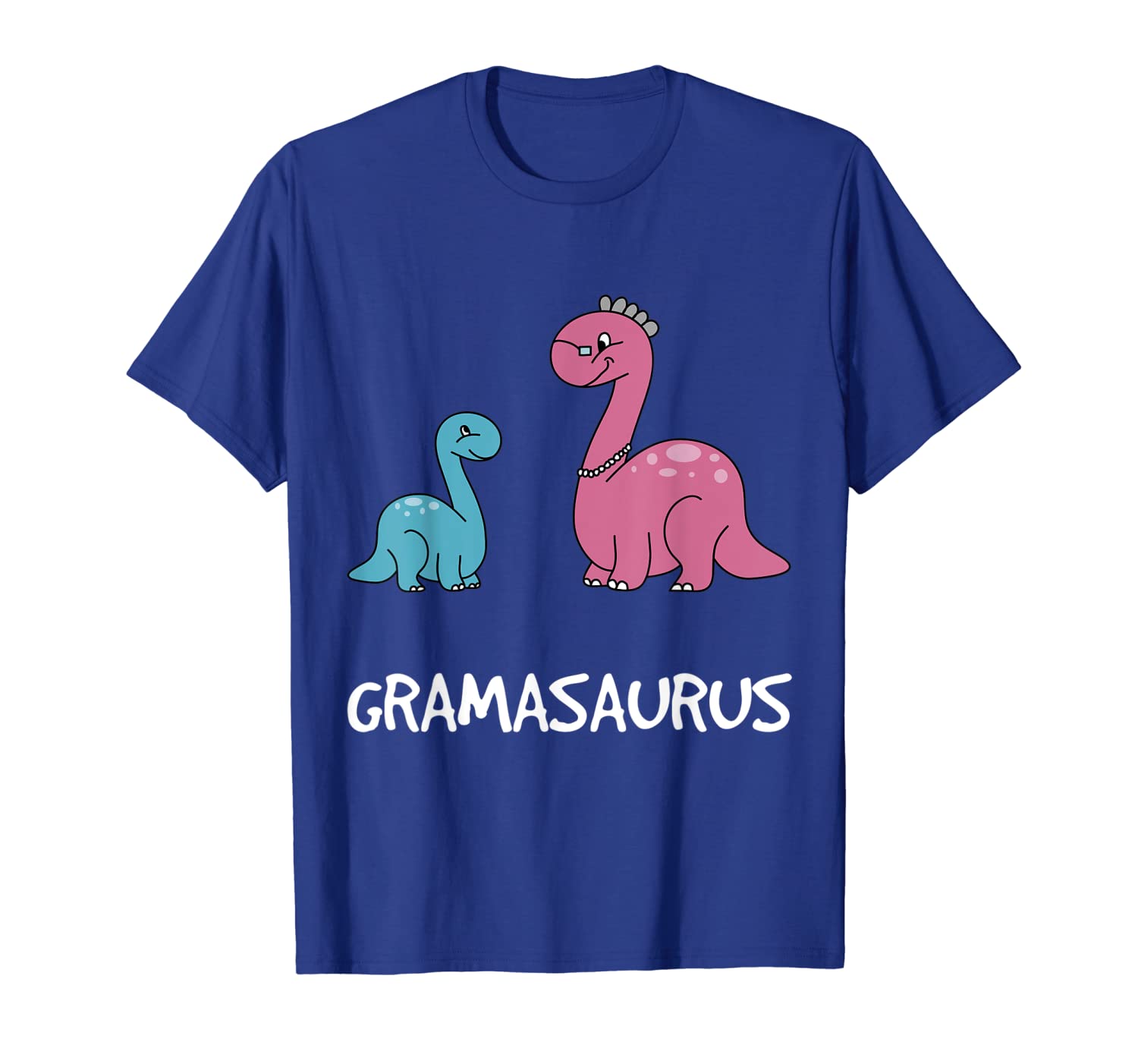 

Gramasaurus - Funny Grandma Dinosaur T-Rex Pun T-Shirt, White;black