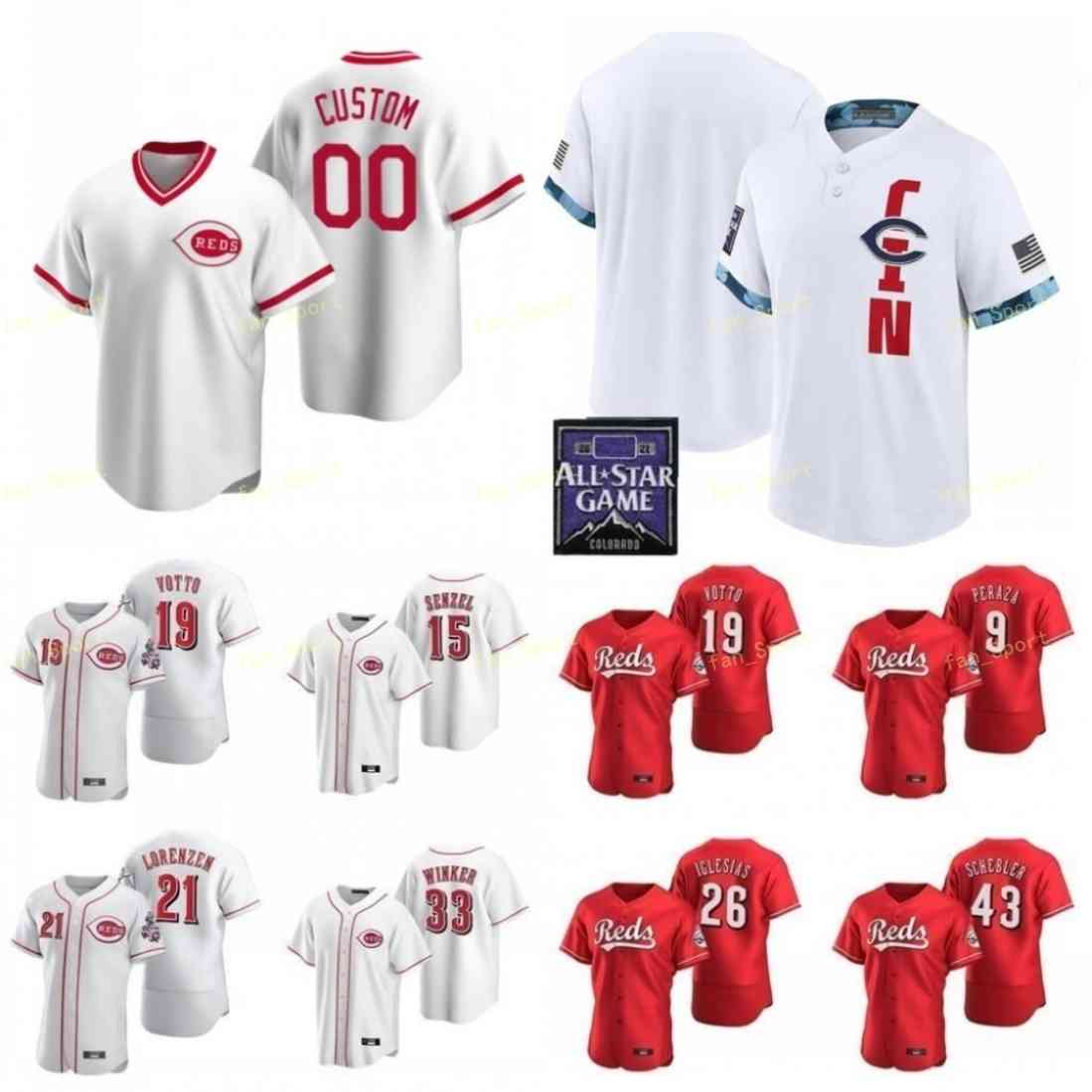 

Men Women Youth 2021 All-Star Game Baseball Jerseys 15 Nick Senzel 39 Lucas Sims 37 Tyler Stephenson 19 Joey Votto 77 Art Warren 33 Jesse Wi, Blue;black