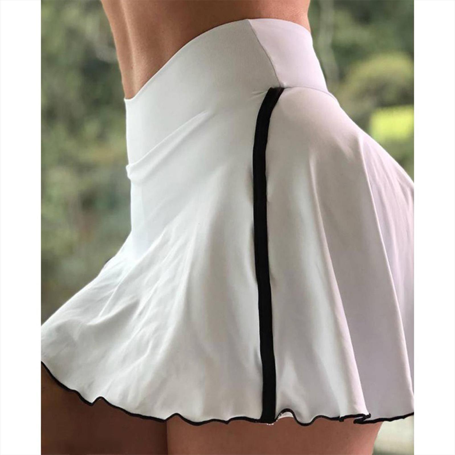 

40 skinny shorts fitness womens skirts gym high waist short legging ladies sport workout tight athletic pant skirt, Black