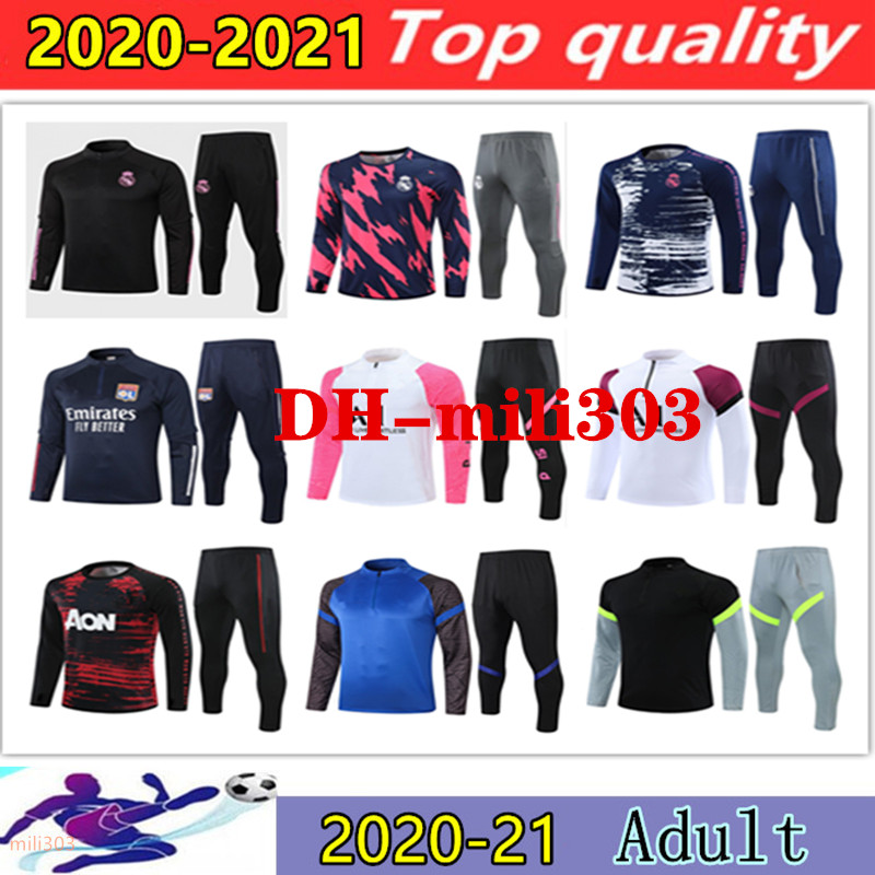 

2021 mens football tracksuit Real Madrid soccer training suit chandal futbol MiLAN 20 21 MBAPPE LUKAKU LAUTARO Sweater maillot de foot jacket sweatshirt jogging, 10