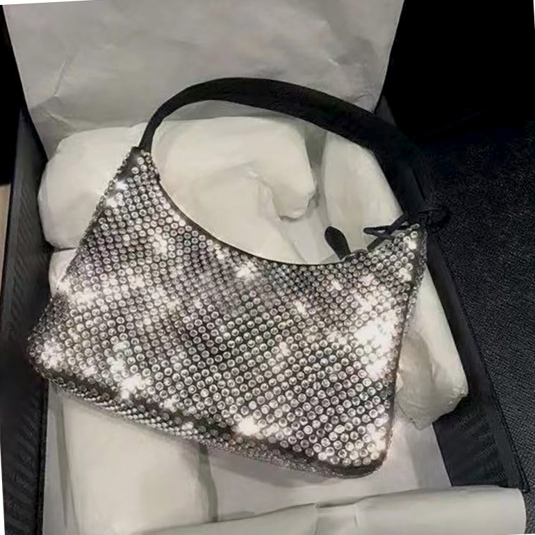 Top quality Diamond handbag bag shoulder bags for women Chest pack fashion Tote Dicky0750 chains Canvas Hobo lady presbyopic purse handbags wholesale Diamonds
