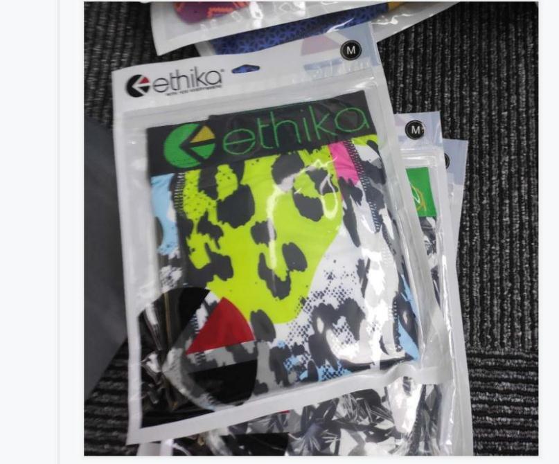 

Street skateboard fashion underwear print vulnerable sports series rock men's hip hop elastic Leggings quick drying Ethika