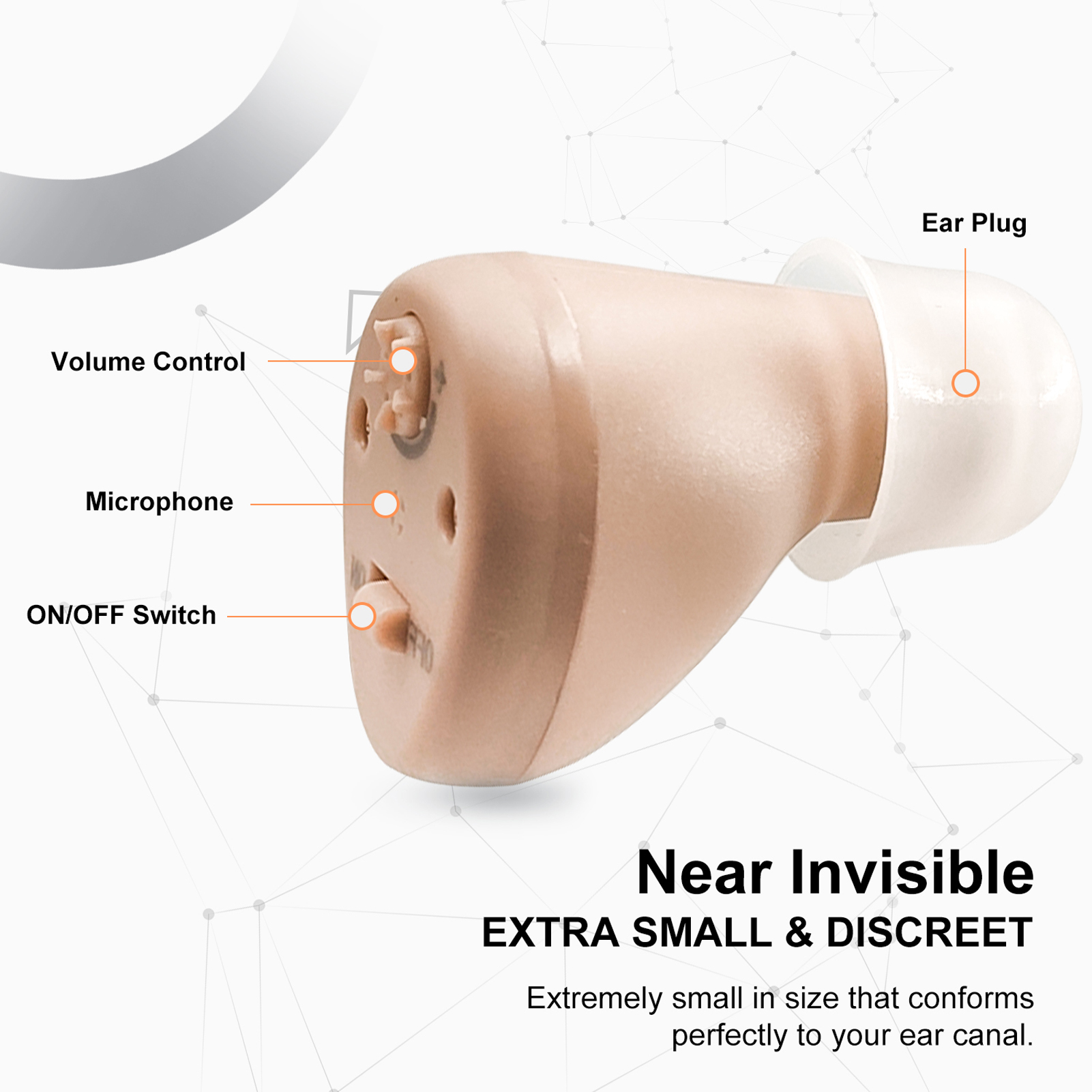 Audifonos Rechargeable Hearing Aids Mini Inner Ear Invisible Hearing Device CIC Digital Volumes Adjustable Sound AmplifierScouts-image-732960113
