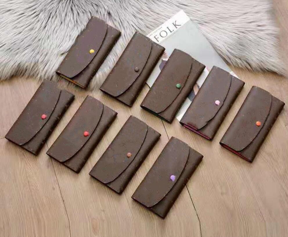 

2022 Brand Designer Brown Retro Pattern Wallets New Folding Wallet Female Wallet Long Zipper Korean Hand Bag Christmas Gift Clutch, 11