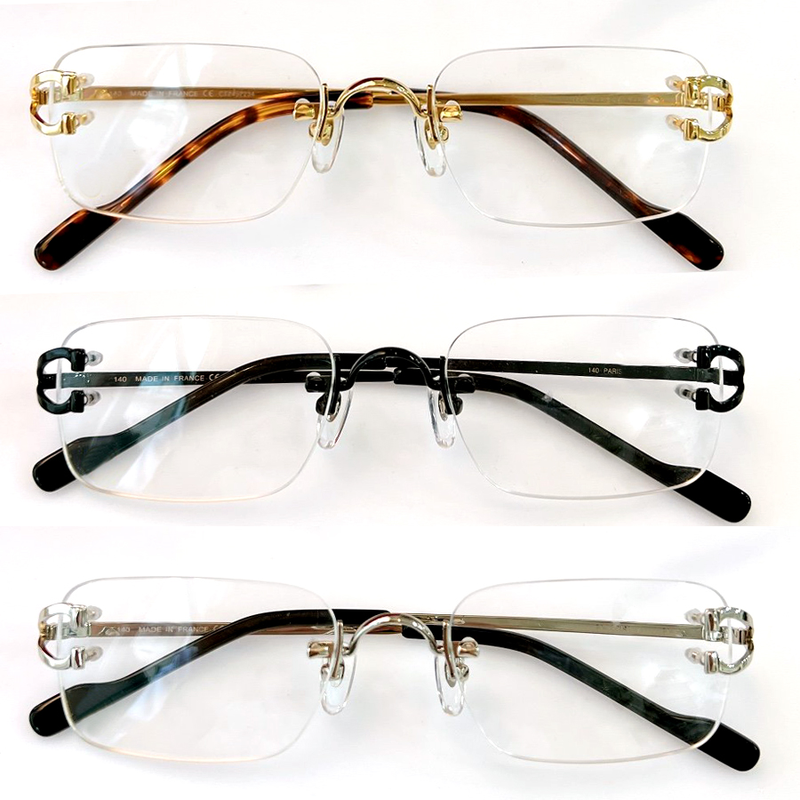 

Business men women rimless glasses ultra-light frame high-quality details first-class quality optional customizable myopia lenses luxurious signature eyeglasses