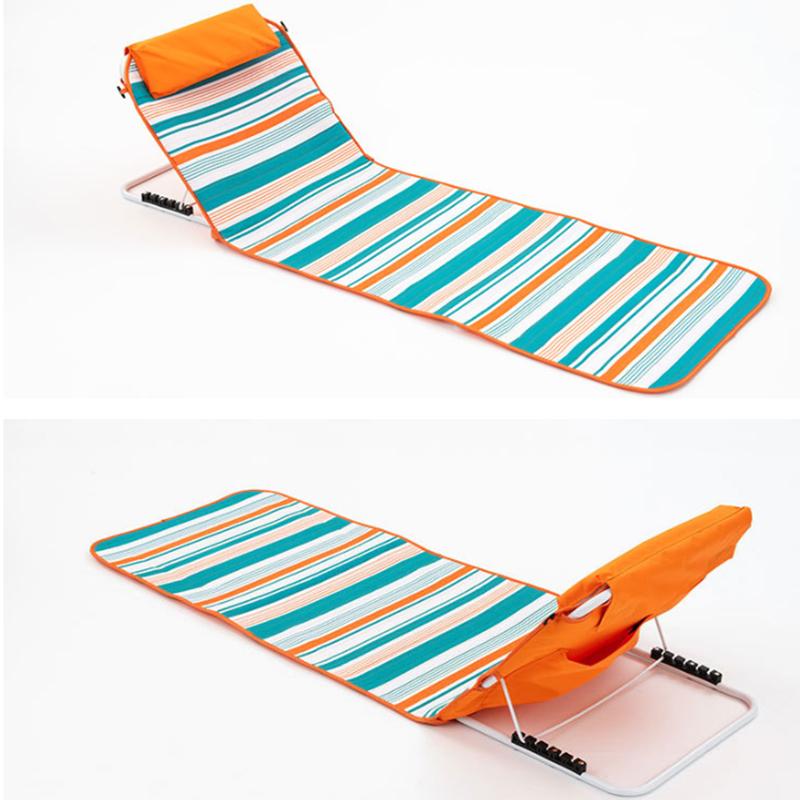 

Camp Furniture Outdoor Lightweight Folding Bed Sun Lounger Portable Camping Lunch Break Leisure Chair Nap Recliner Garden Patio