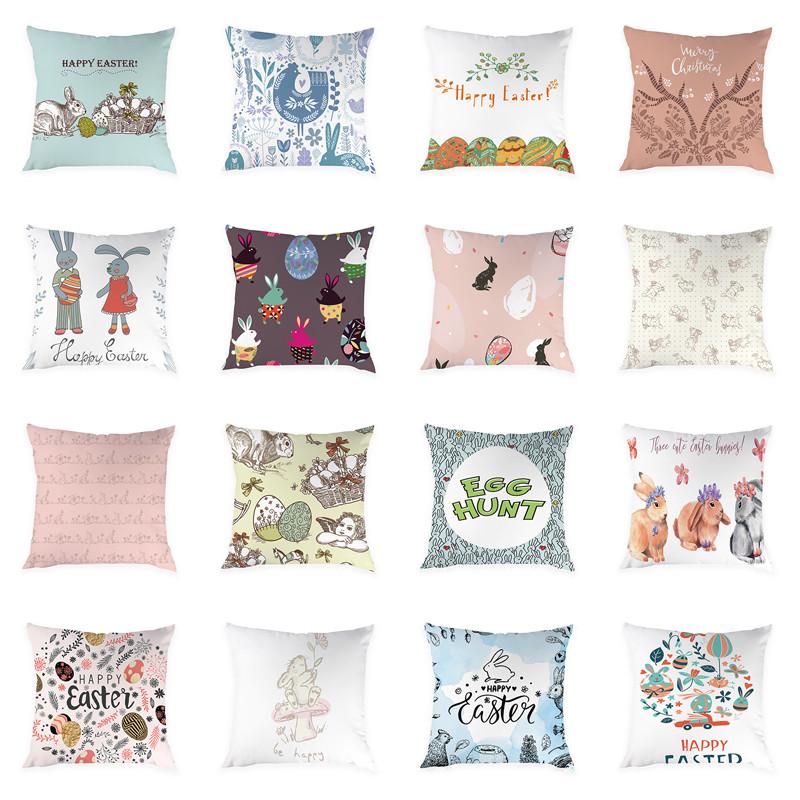 

Cute Cartoon Animal Cushion Cover Pillow Covers Home Decor Soft Peach Skin For Sofa Bed 45x45cm Cushion/Decorative