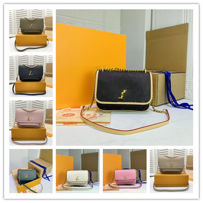 

Designer Luxury Lockme Clutch Leather POCHETTE GRENELLE Shoulder Bag Size: 23-17-11cm, Don't pay it