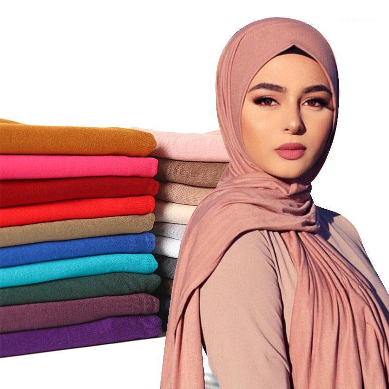 

Scarves Laven Modal Cotton Jersey Hijab Scarf Women Muslim Long Shawl Wraps Plain Soft Turban For Ladies Africa Bandana 180x80cm