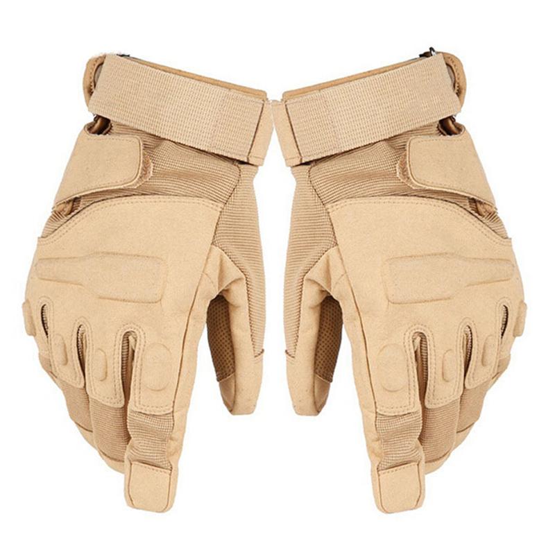

Sports Gloves Winter Sport Men's Outdoor Military Full Finger Army Tactical Mittens Wear-resistant Riding Climbing, Black