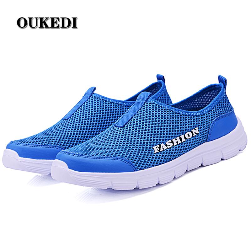 

Sandals Summer Women Air Mesh Casual Shoes Lightweight Breathable Water Slip-on Sneakers Sandalias Mujer, Black