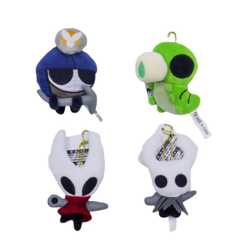 

Keychains 4pcs/set Hollow Knight Plush Toys Keychain Pendant Stuffed Animals Doll