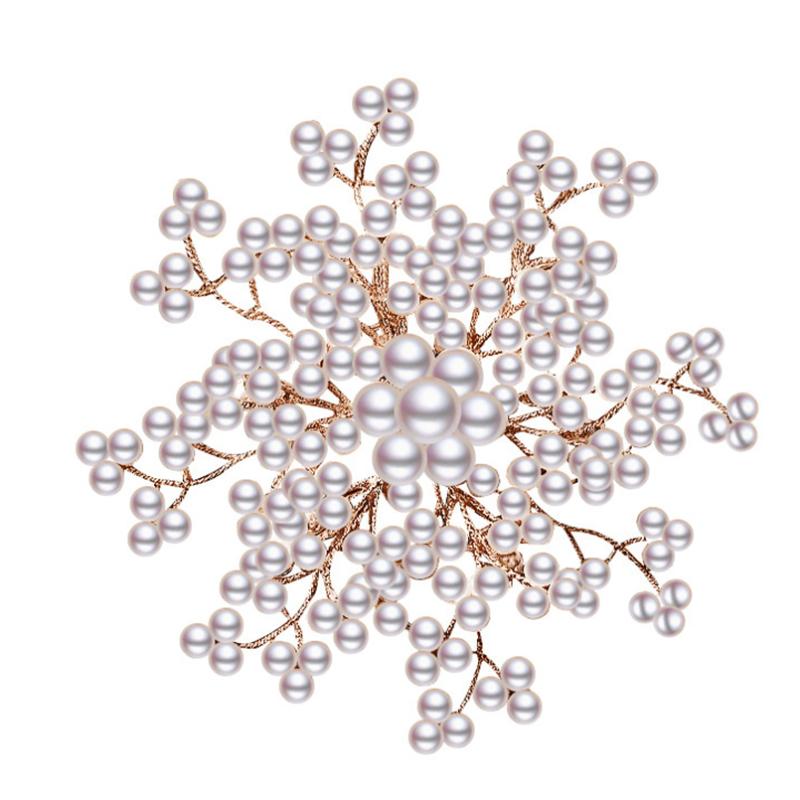 

Pins, Brooches Size 7.5cm X Trendy Rose Golden Gypsophila Paniculata L. Flower For Lady Jewelry Pins Wearing Accessories, Gray