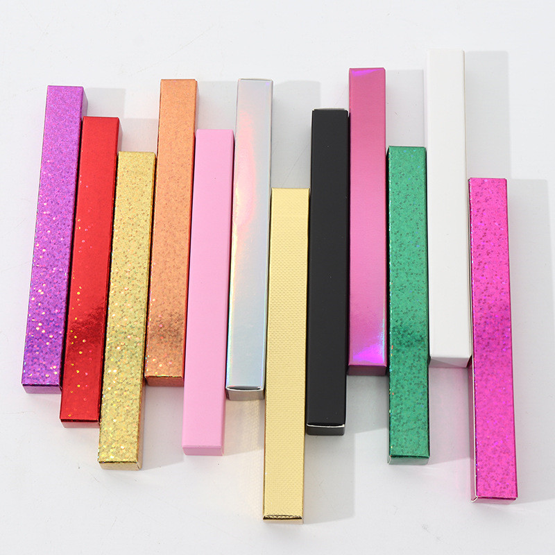 

Wholesale empty holographic soft box for self adhesive liquid eyeliner pen waterproof 1.6*1.6*14.5cm