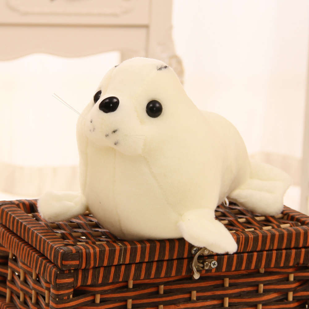 

Seal doll Sea Lion Plush Toy pillow little white bear aquarium children, Blue
