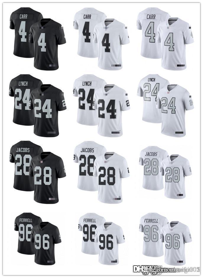 

Men Women Youth Las Vegas Raiders 4 Derek Carr 24 Marshawn Lynch 34 Bo Jackson 96 Clelin Ferrell 28 Josh Jacobs Jerseys, Black;red