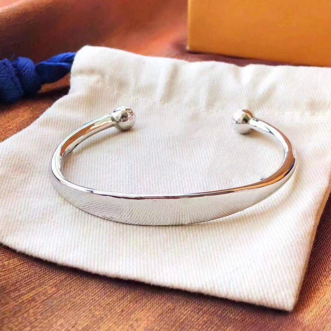 

Top Quality 925 Sterling Silver Bangle Opening Adjustable Support Bracelets For Men and Women Jewelry Fashion Trend Supply
