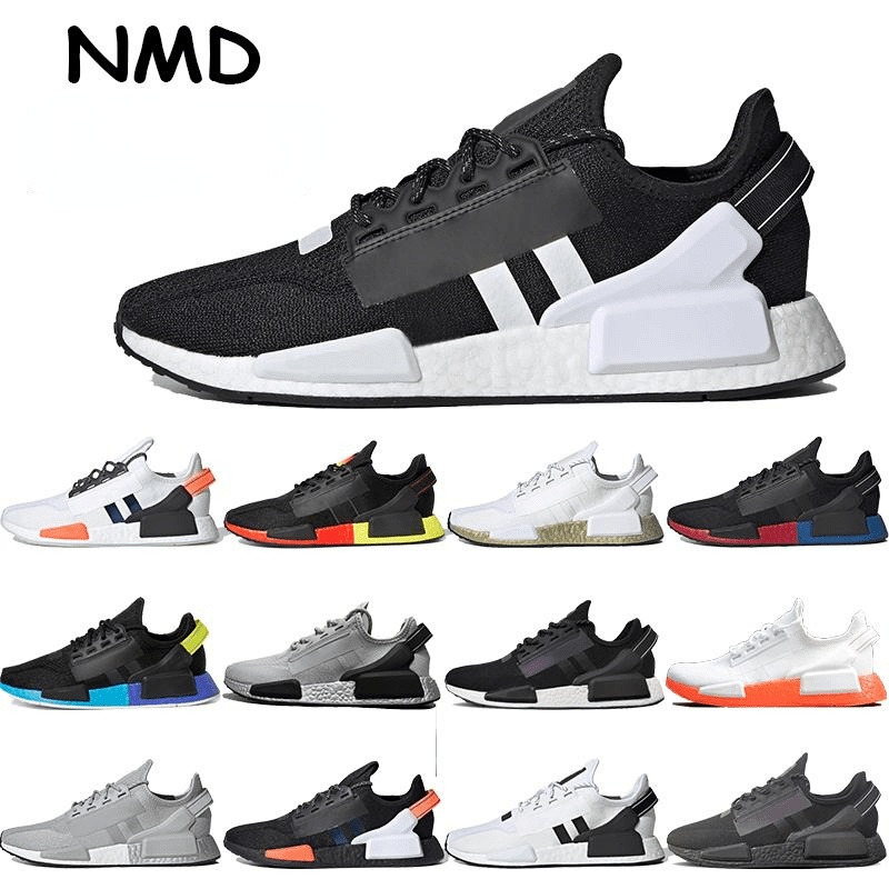 

2021 Top quality Nmd r1 v2 mens running shoes White Speckled aqua tones mexico city metallic core black munich oreo green men women outdoor trainers sports sneakers