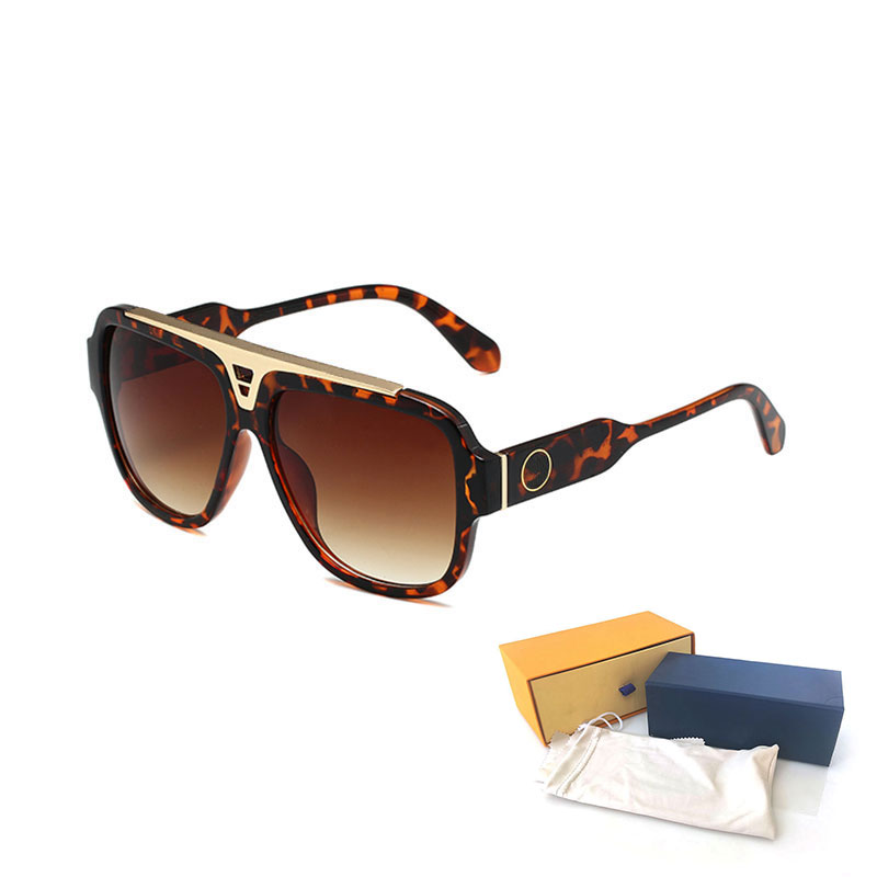 

High Quality Womans Sunglasses Fashion Gradient Mens Sun glasses Luxury UV Protection men Designer eyeglass Metal hinge eye women nglasses with Original box 0970