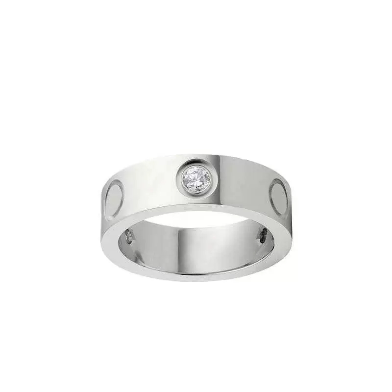 Bagues de bande bague de créateur bijoux or rose sterling argent titane acier bagues en diamant promesse unique pour hommes femmes adolescentes c