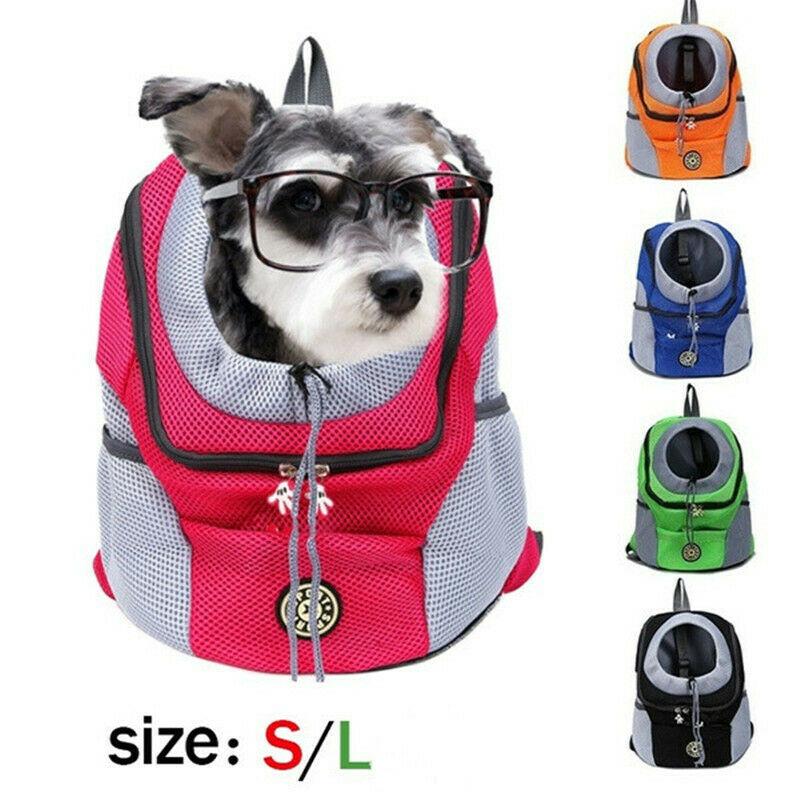 

Out Double Shoulder Portable Travel Backpack Outdoor Pet Dog Carrier Bag Front Mesh Head Car Seat Covers