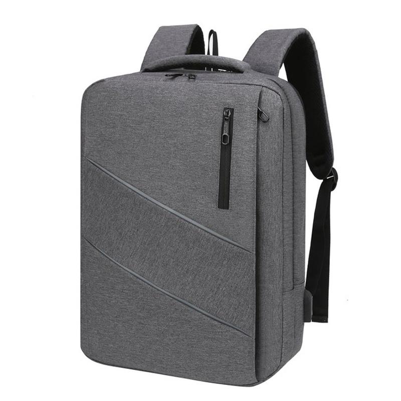 

Backpack Rucksacks Men Multifunctional Waterproof Business Laptop Bag USB Charging Nylon Casual, Black