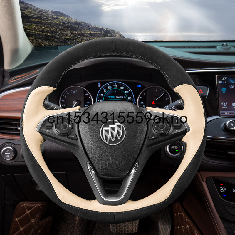 

DIY Car Steering Wheel Cover Custom Fit For Buick Regal GL6 GL8 Car Accessories
