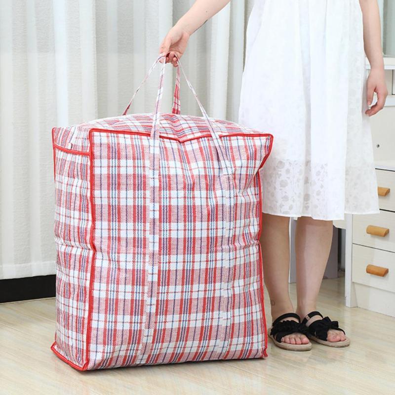 

Storage Bags Large Capacity Fashion Convenient Quilt Bag With Zipper Blanket Thickened For Coats