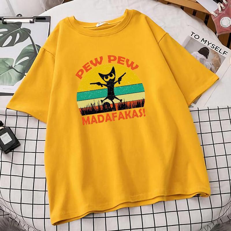 

Women' T-Shirt Woman Oversize Pew Madafakas Print Cotton Short Sleeve T Shirt Summer 2021 Harajuku Big Size Female Shirts, Black