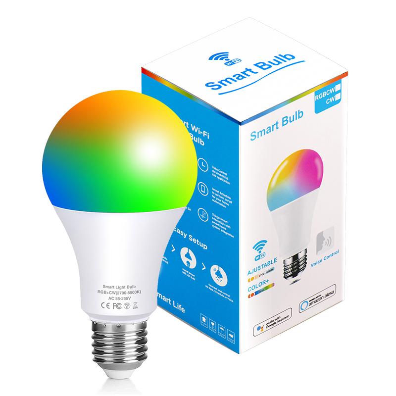 

Siri Voice Control Light LED Bulb Smart WiFi Spotlight E27 Lampara Dimmable Changeable Lights 220V Colorful Magic Home Bulbs