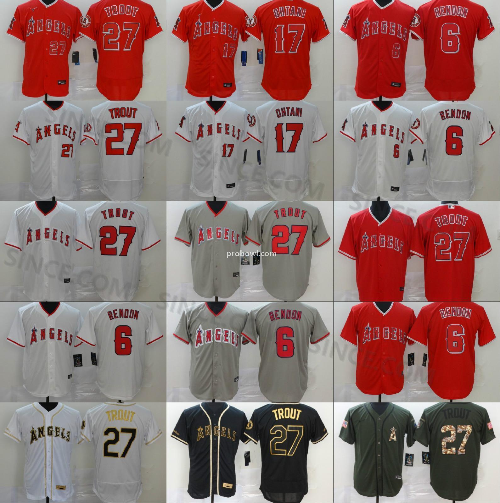 

los angeles 2021 angels baseball jerseys 6 anthony rendon 27 mike trout 17 shohei ohtani red baseball jerseys full-stitched quality, Blue;black