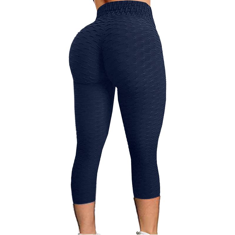 

Yoga Outfit Fitness Waist Women's Hip Lifting Exercise Running High Pants Bubble