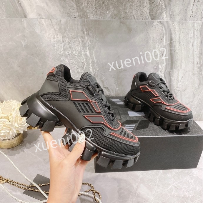 

Designer sneaker boots Platform loafers Women Casual Shoes height-increasing shoe Chaussures stitching breathable Red black and white sneakers zh211026, 01