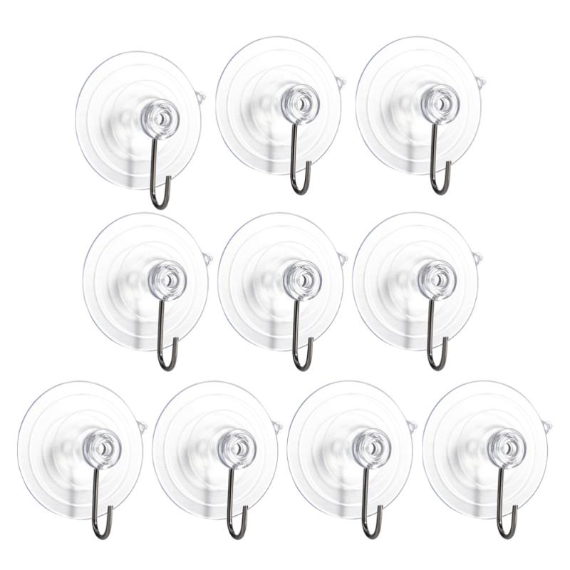 

Hooks & Rails 10pcs Hanging Suction Cup Hangers Multipurpose Fixing Fixators