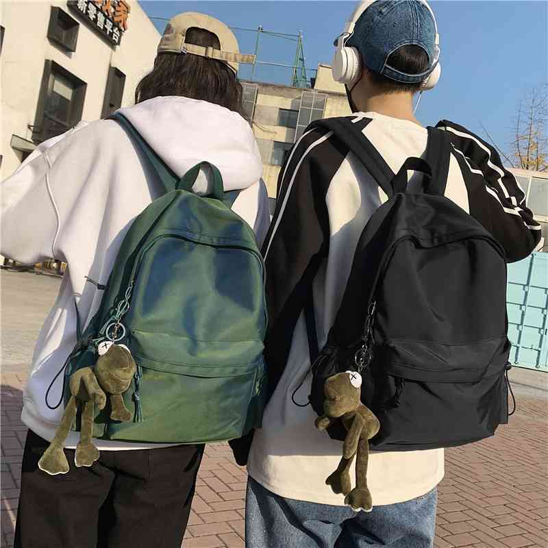 

Schoolbag female Korean version simple large capacity backpack male Harajuku Student Backpack junior high school Mori Department bag, Purple