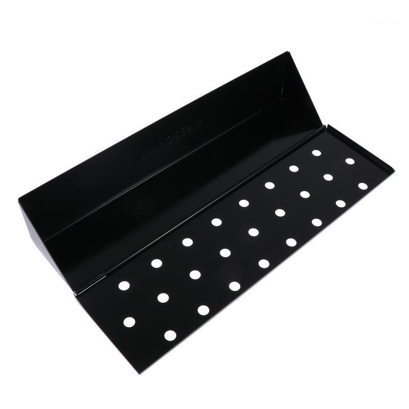 

Gift Wrap 1Pc Outdoor BBQ Smoke Box Practical Barbecue Tool Durable Smoker