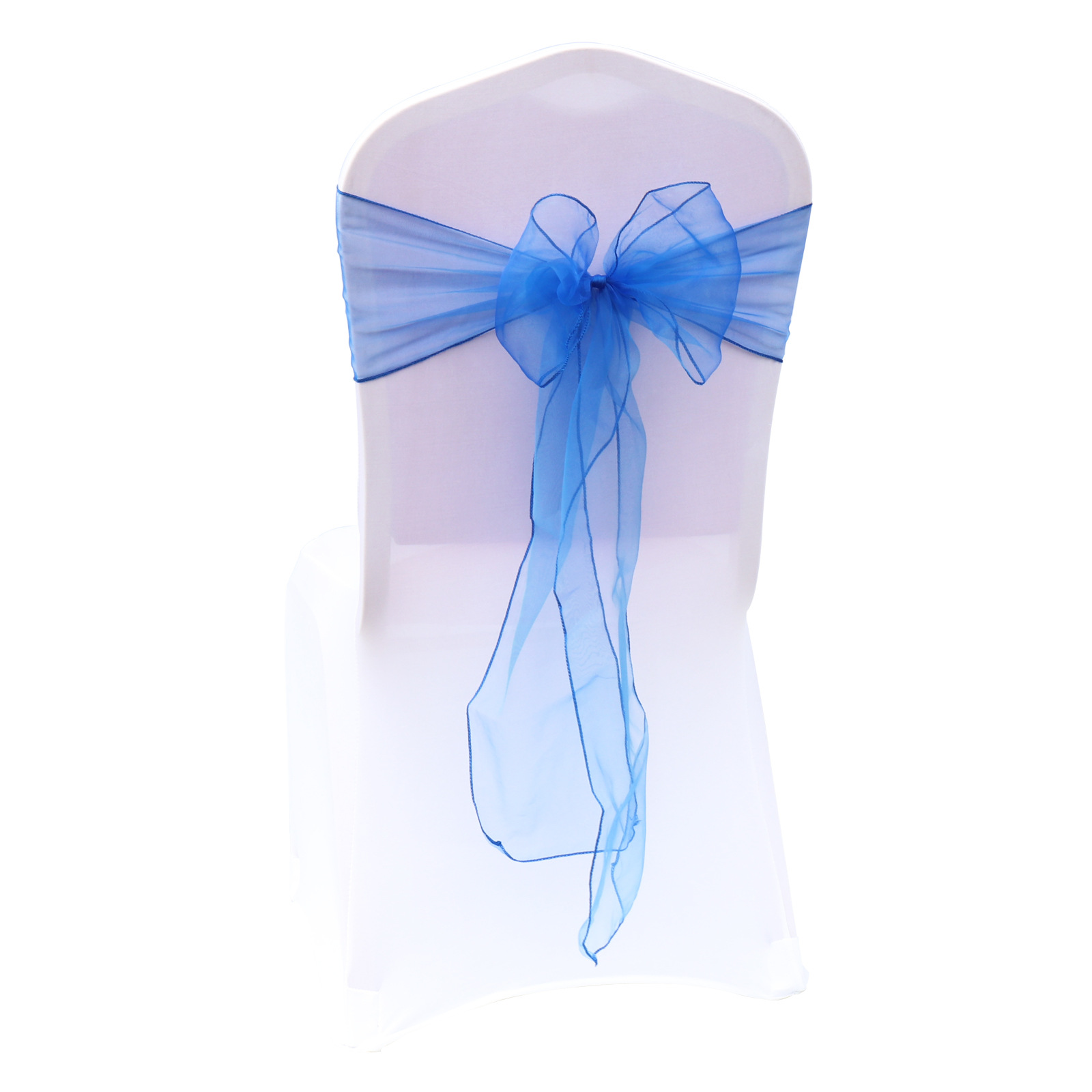 

Chair Covers 18*275cm Organza Wedding Chair Cover Sash Party Banquet Chairs Bow Sashes with ribbon Ceremony Decorations